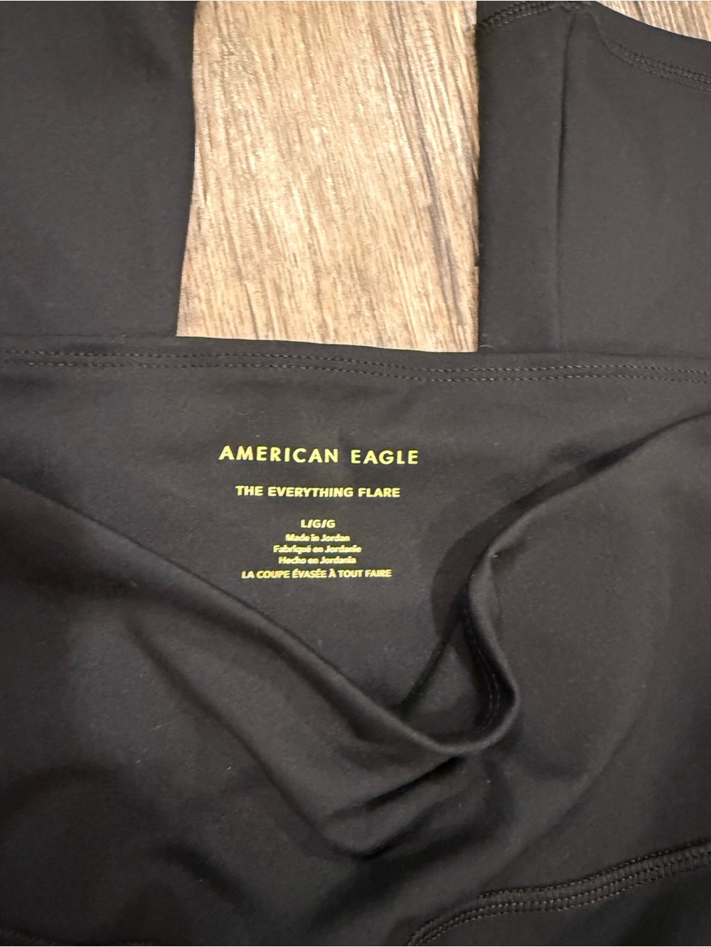 American Eagle Black Flare Leggings - Large